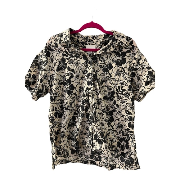 American Eagle Outfitters Tropical Button-Up Resort Shirt Floral Tropical Men M - Picture 9 of 16
